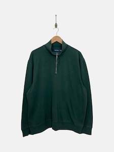 90's Nautica Embroidered Quarterzip Sweatshirt Size XL