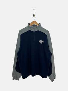 Collared Sweatshirts: 90's Penn State Lions Embroidered Vintage Quarterzip Sweatshirt Size XL