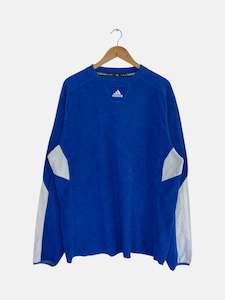 Out Of Stock 1: 90's Adidas Embroidered Vintage Light Fleece Sweatshirt Size 2XL