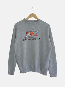 90's Cleveland Browns Embroidered Vintage NFL Sweatshirt Size M
