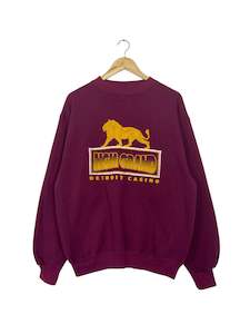 All Sweatshirts: 90's MGM Grand Detroit Casino Vintage Sweatshirt Size L