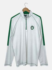 All Sweatshirts: 90's Celtics Embroidered Vintage Light Quarter-zip Sweatshirt Size XL