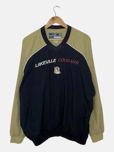 90's Lakeville Cougars Embroidered Vintage Pull-over Jacket Size L