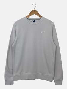 Nike: 90's Nike Embroidered Swoosh Vintage Sweatshirt Size M