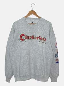 Grey Sweatshirts: 90's Oktoberfest Vintage Sweatshirt Size L-XL