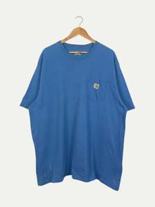 All T Shirts: 90's Carhartt Vintage Chest Pocket T-Shirt Size 2XL