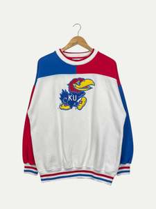 90's Kansas Jayhawks Embroidered Vintage Sweatshirt Size XL