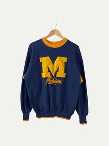 90's Michigan Embroidered Vintage Sweatshirt Size M