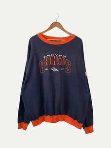 All Sweatshirts: 90's Denver Broncos Embroidered Vintage Sweatshirt Size 2XL