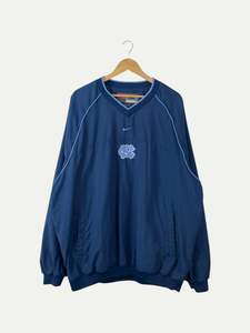 90's North Carolina Tar Heels Embroidered Vintage Nike Pull-over Jacket Size 2XL