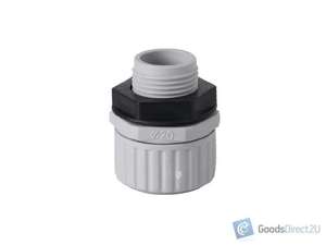 Products: Conduit Adapter – Corrugated to Thread – 20mm (Grey)