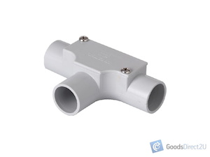 Conduit Inspection Tee – 20mm (Grey)