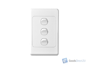 Products: Light Switch – 3 Gang – Vertical – 10A