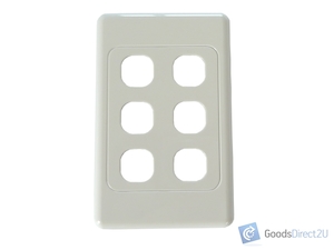 Blank Plate – 6 Gang