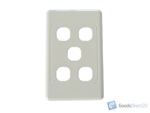 Products: Blank Plate – 5 Gang