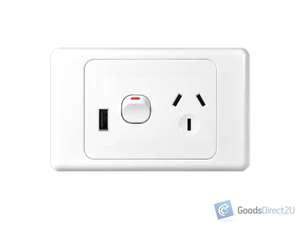 Products: Power Point/USB – Single – Horizontal – 10A