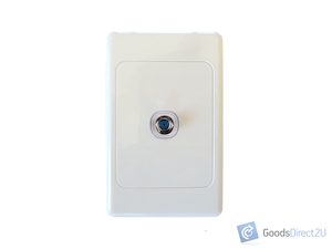 TV Outlet F Type – Single – Vertical / Horizontal