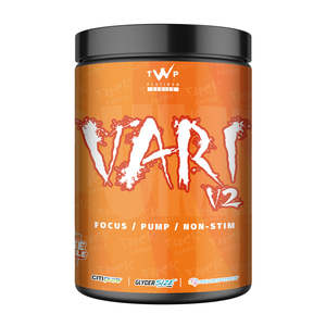 Twp Pre Workout: TWP VARI V2 – Orange Dreamsicle | Focus, Pump & Non-Stim Pre-Workout | 580g – Platinum Series