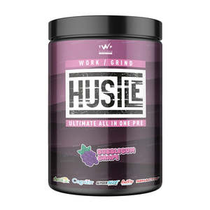 Twp Pre Workout: TWP WORK / GRIND – HUSTLE | Ultimate All-In-One Pre-Workout | 559g – Bubblegum Grape – Platinum Series