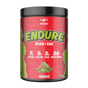 Twp Intra Workout: TWP ENDURE – BCAA + EAA Sour Cherry Limeade | Amino Acid Performance & Recovery | 510g – Platinum Series