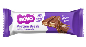 Novo Protein Break: Chocolate Break Bar | Novo High-Protein Wafer Snack | 21.5g