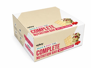 Vybey Complete Nutrition Bar White Choc Raspberry