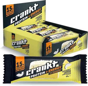 Crankt 15g Energy Snacking Protein BAR Coconut Lemon Cheesecake 50g