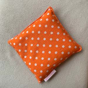 Mini Heatie Wheatie - Orange White Dot (14x14cm square)