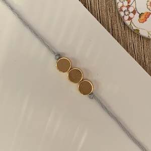 Bloom Bracelet Gold/Light Blue