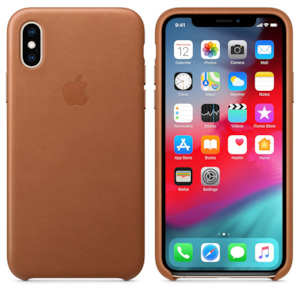 Iphone Cases: iPhone XS Max Leatherette Case - Brown