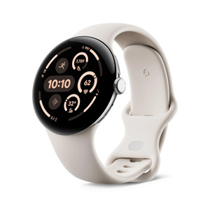Google Pixel Watch 3 / 41mm / 3 - Good / Silver with Porcelain Active Band