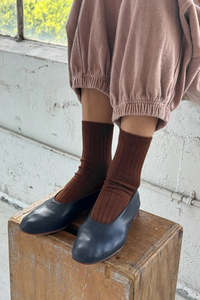 Socks Tights: Le Bon Shoppe Her Socks - Coffee