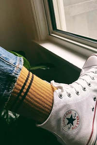 Socks Tights: Le Bon Shoppe Boyfriend Socks - Biscotti