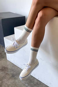 Le Bon Shoppe Boyfriend Socks - Parchment