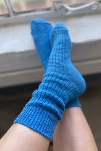Socks Tights: Le Bon Shoppe Cottage Socks - Laguna Blue