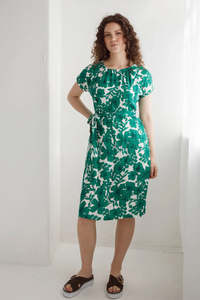 Dalston Izzy Dress - Jade  Floral