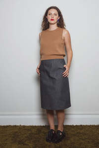 Dalston: Dalston Sara Skirt - Washed Black Denim