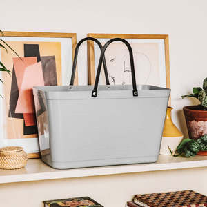 Hinza Basket Bag Large - Light Grey