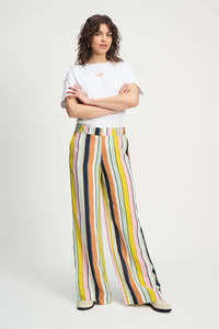POM Amsterdam Linen Pants - Paradise Stripes