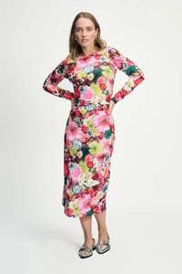 Pom Amsterdam: POM Amsterdam Dress - Isa Love Bouquet