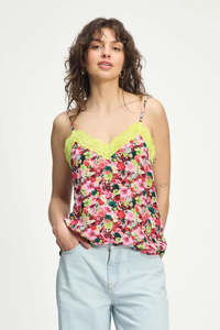 Pom Amsterdam: POM Amsterdam Cami Top - Love Bouquet
