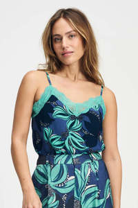 Pom Amsterdam: POM Amsterdam Cami Top - Delicacy Green