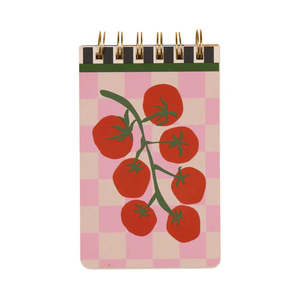 Designworks Ink Wire Notepad - Tomato