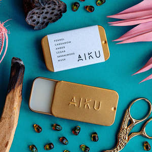 Aiku Solid Perfume Pocket Scent - Ember (Gold)
