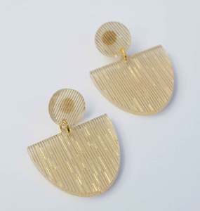 Hagen Co: Hagen & Co Glow Earrings - Gold Thread