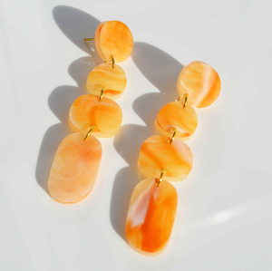 Hagen Co: Hagen & Co Juno Earrings - Sunset