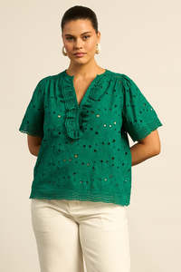 Zoe Kratzmann: Zoe Kratzmann Vantage Top - Emerald