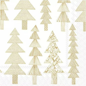 Marimekko Cocktail Napkins - Kuusikossa Gold