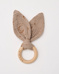 Over The Dandelions Bunny Ears Teether - Night Sky