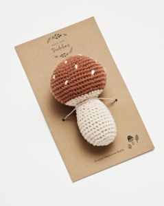 Over The Dandelions: Over The Dandelions Crochet Mushroom Rattle